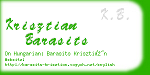 krisztian barasits business card